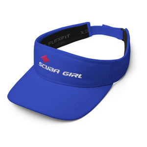 SG Blue Visor (Pink/White Logo)