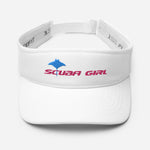 Load image into Gallery viewer, SG White Visor (Blue/Pink Logo)
