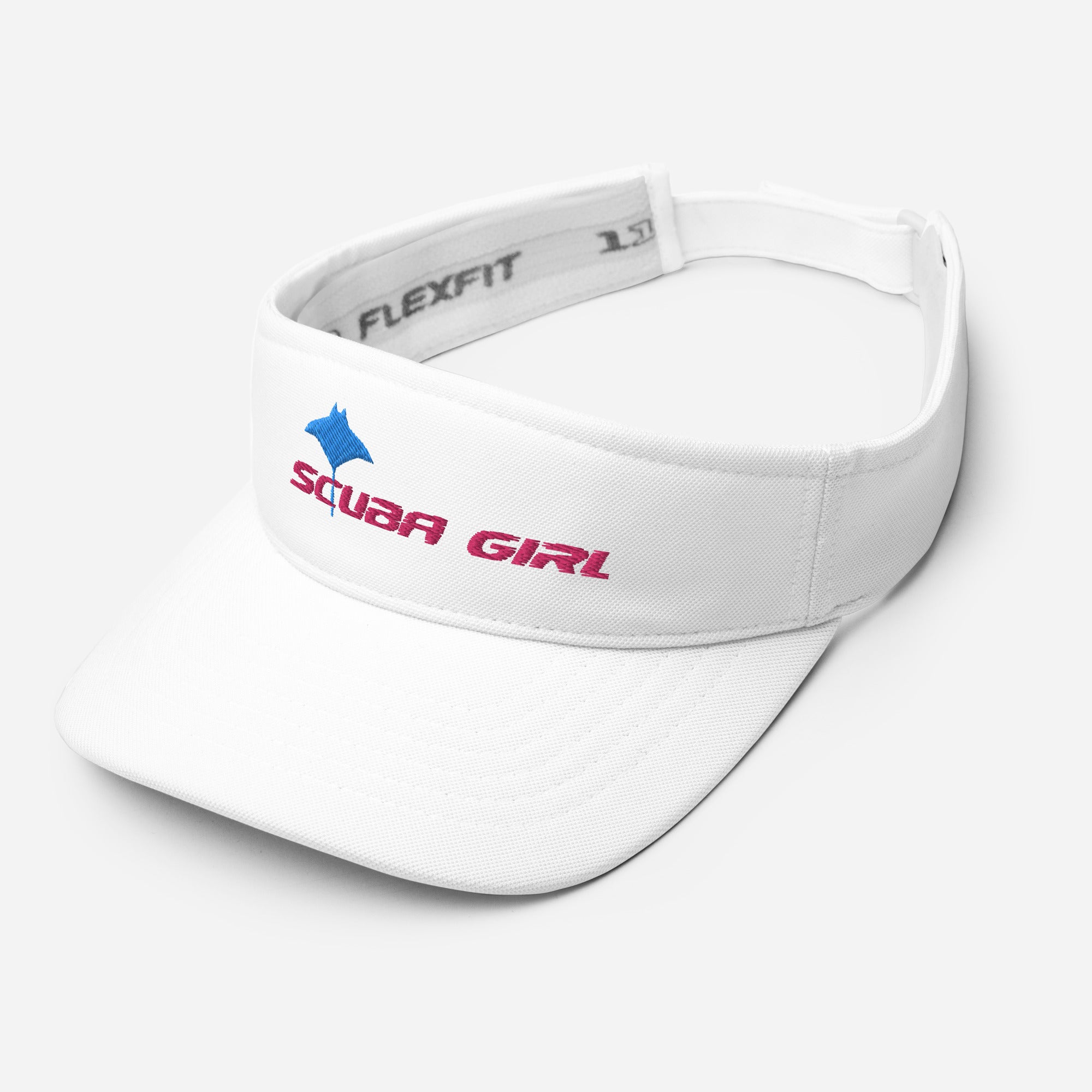 SG White Visor (Blue/Pink Logo)