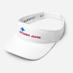 Load image into Gallery viewer, SG White Visor (Blue/Pink Logo)
