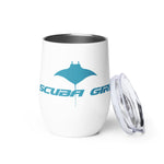 Load image into Gallery viewer, Wine Tumbler - Turbo Ray Teal
