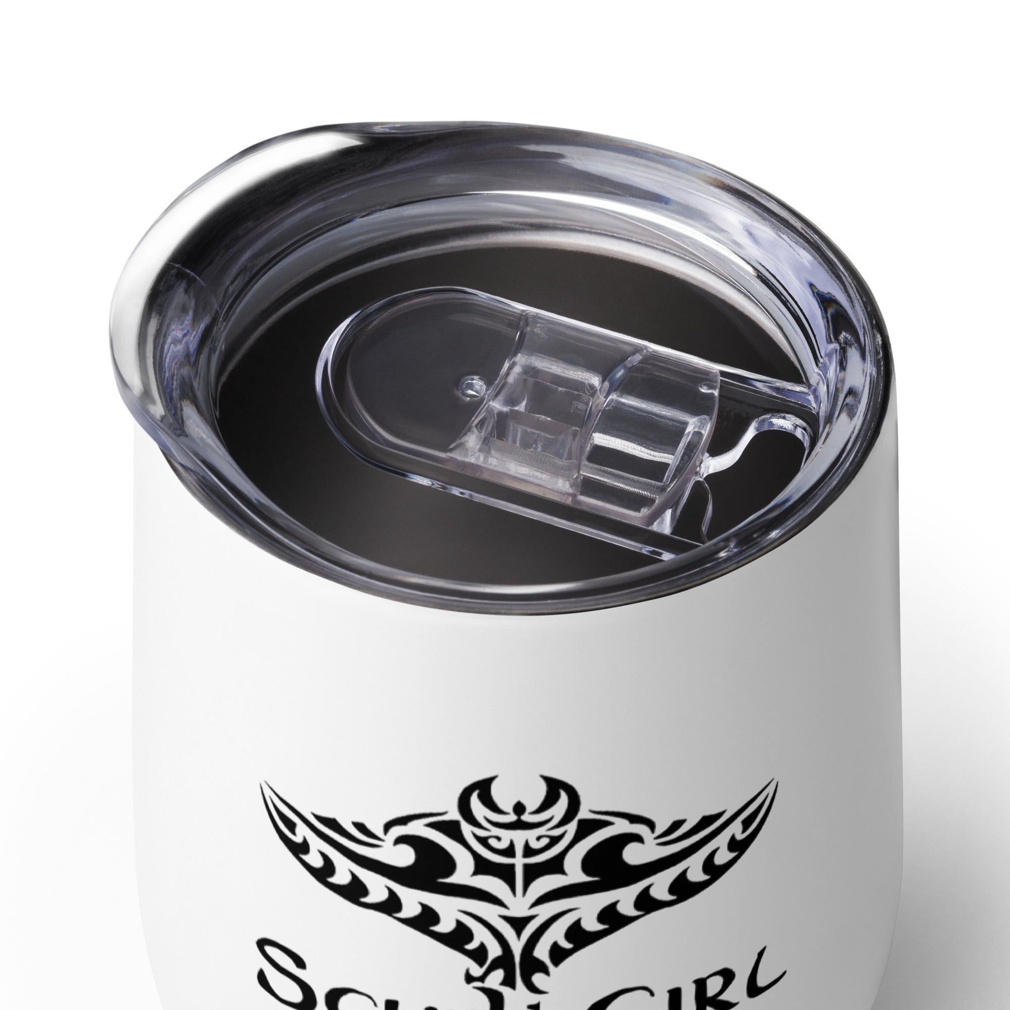 Wine Tumbler - Tribal Ray (Black)