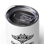 Load image into Gallery viewer, Wine Tumbler - Tribal Ray (Black)
