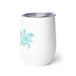 Load image into Gallery viewer, Wine Tumbler - Tribal Turtle (Teal)
